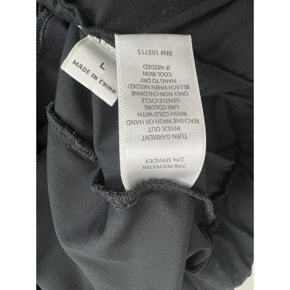 Joie Womens Black High Rise Pull On Elastic Waist Straight Leg Pants Large - Picture 7 of 8